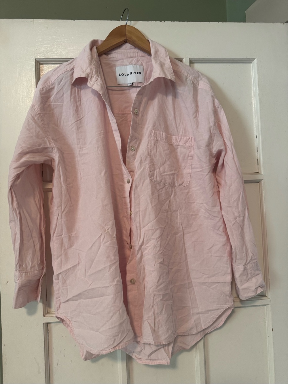 Lola River Women's Pink Button-Down Shirt